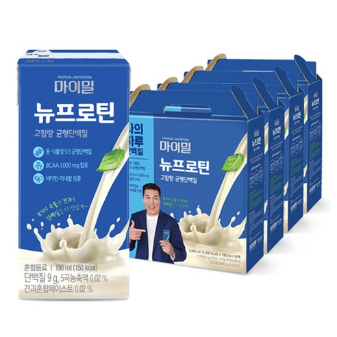 마이밀 마시는 뉴프로틴, 190ml, 64개