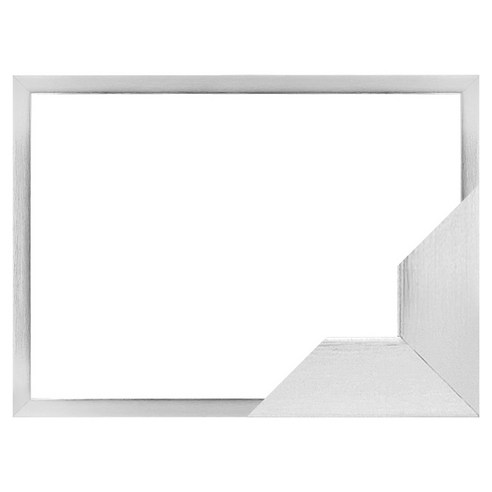누니액자 고급형 우드 슬림 1000피스 퍼즐액자 50 x 70 cm SF16, 실버, 1개