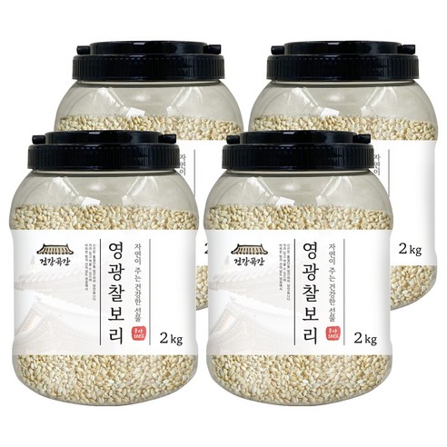 건강곡간 영광 찰보리, 2kg, 4개