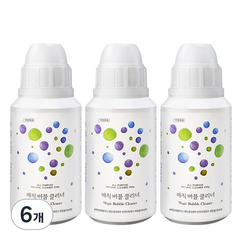 자연그램 매직 버블 클리너, 250g, 6개