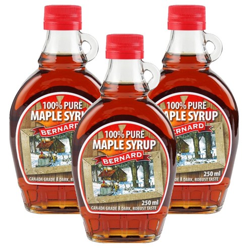 버나드 메이플 시럽, 250ml, 3개