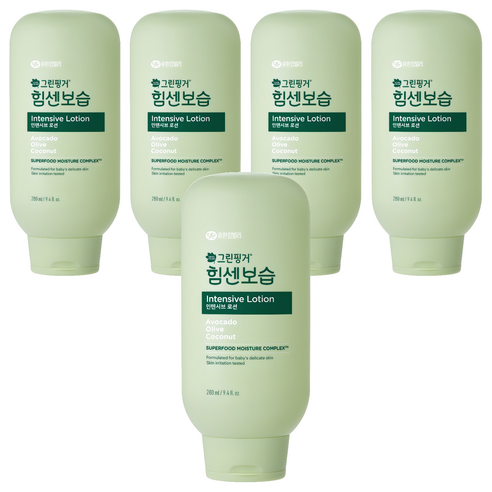 그린핑거 힘센보습 인텐시브 바디로션, 280ml, 5개