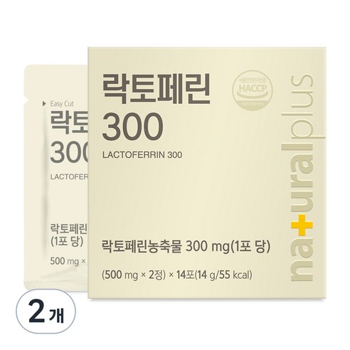 내츄럴플러스 락토페린 300 14g, 28정, 2개