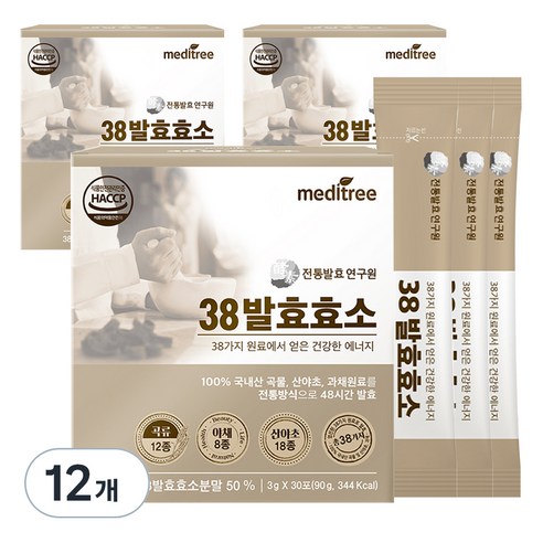 메디트리 38발효효소, 90g, 12개