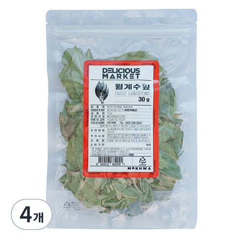 딜리셔스마켓 월계수 잎, 30g, 4개