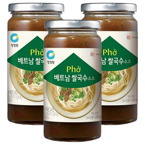 청정원 베트남 쌀국수 소스, 3개, 370g
