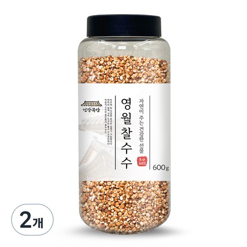 건강곡간 영월 찰수수, 600g, 2개