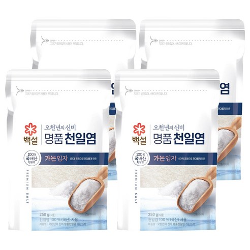 오천년의 신비 굵은입자 천일염, 1kg, 4개