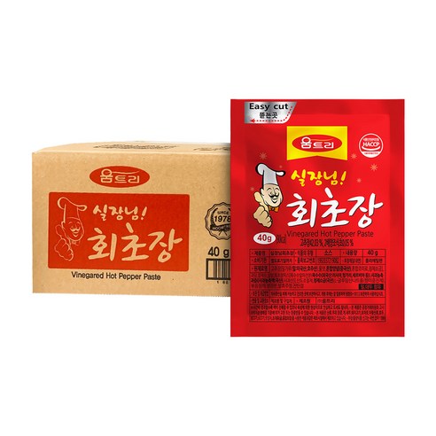 움트리 실장님 회초장, 40g, 200개