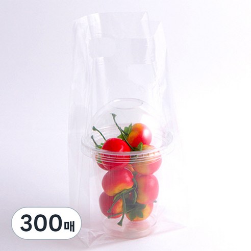 PE 미니 비닐쇼핑백, 무지, 300개