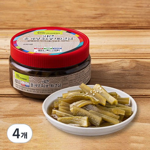 줄기상추 궁채 절임, 500g, 4개