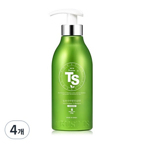 TS 뉴프리미엄 탈모 증상 완화 기능성 샴푸, 500g, 4개