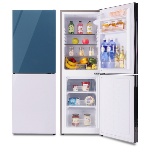 실용성과 스타일이 조화된 쿠잉전자 글라스 프리즘 냉장고