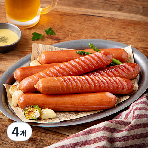 포크 소시지, 450g, 4개