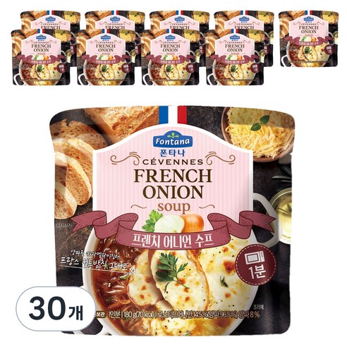 폰타나 프렌치 어니언 전자레인지용 수프, 180g, 30개
