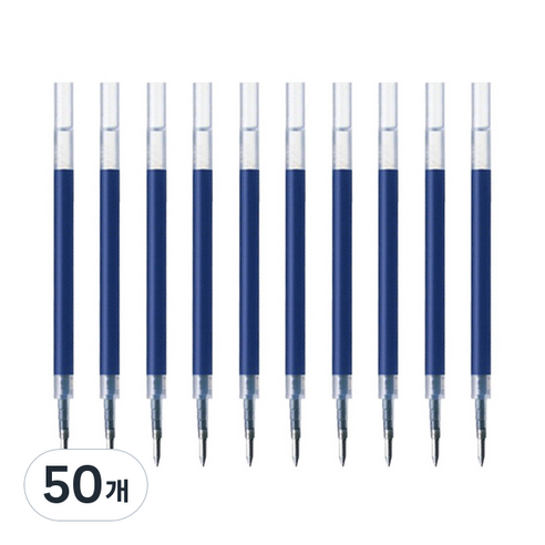 제브라 젤잉크펜 리필심 JF 0.38mm, 블루, 50개