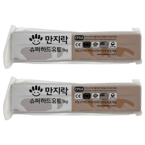 이야코 NEW 만지락 슈퍼하드 유토 1kg, 2개