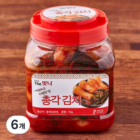 더맛나 총각김치, 1kg, 6개