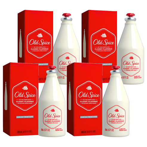 올드스파이스 애프터 쉐이브 클래식 스킨, 188ml, 4개