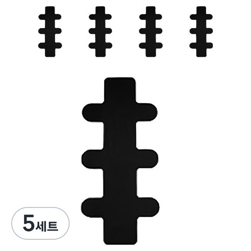 스포츠 테이핑 발꿈치 다리 근육패치 블랙, 5세트, 5개입