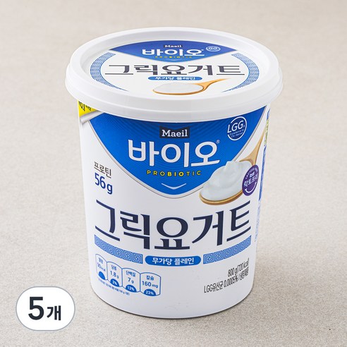 매일유업 바이오 그릭 요거트, 800g, 1개입, 5개