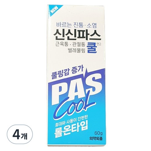 신신제약 신신파스 쿨 연고 60g, 1개입, 4개