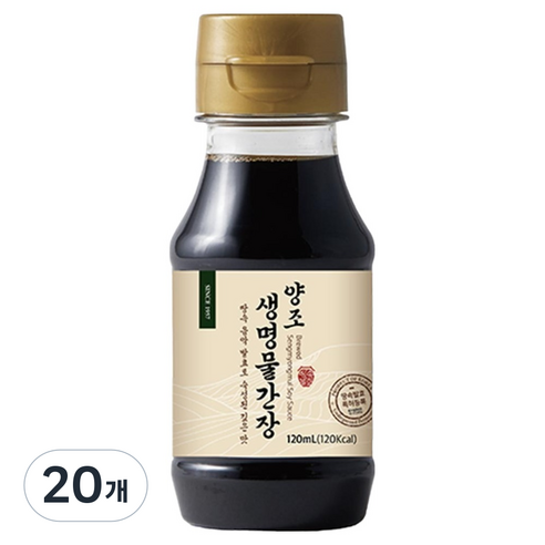 신앙촌 양조 생명물 간장, 120ml, 20개