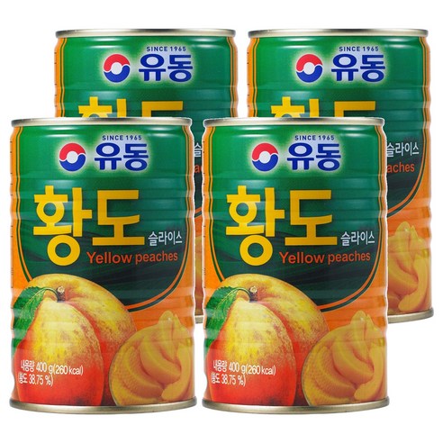 유동 황도 슬라이스, 400g, 4개