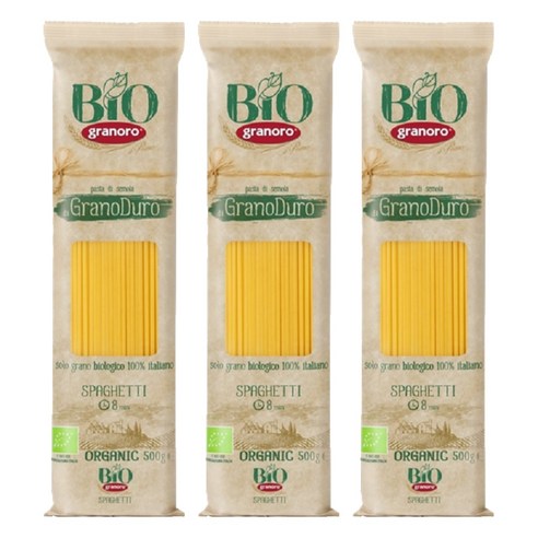 그라노로 유기농 스파게티, 500g, 3개