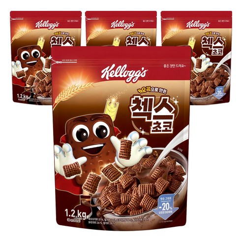켈로그 첵스초코, 1.2kg, 4개