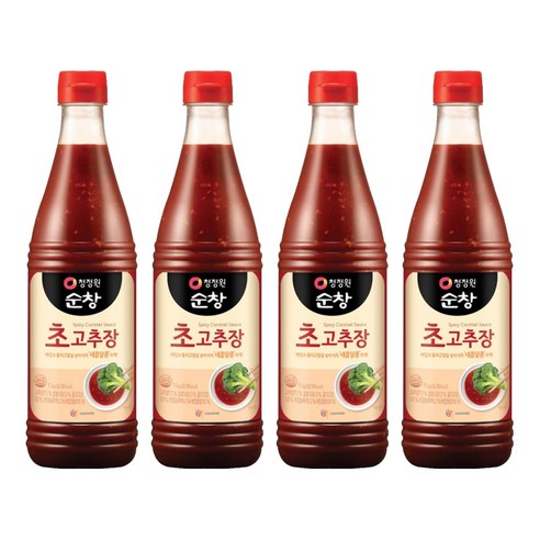 청정원순창 초고추장, 1kg, 4개