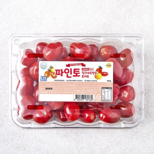 파인토 스테비아 핑크 대추방울 토마토, 500g, 2팩