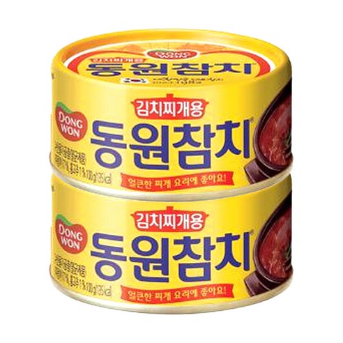 동원참치 김치찌개용, 100g, 2개