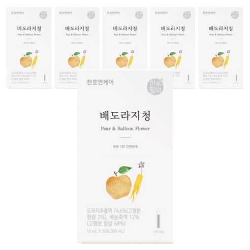 천호엔케어 배도라지청, 300ml, 6개