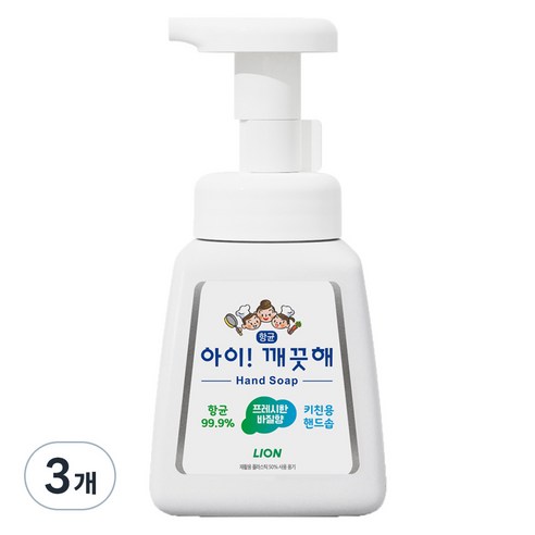 아이깨끗해 키친용 핸드솝, 250ml, 3개