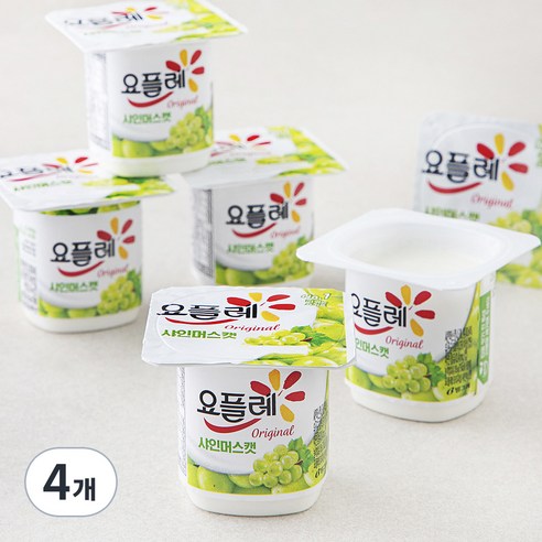 빙그레 요플레 샤인머스켓, 85g, 6개입, 4개