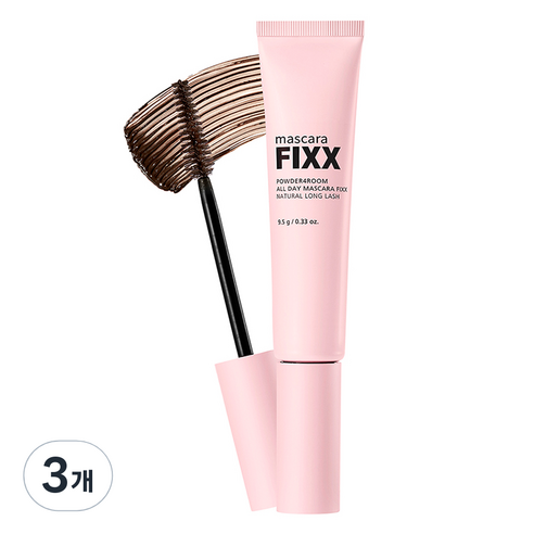 쏘내추럴 올 데이 마스카라 픽스, 브라운, 3개