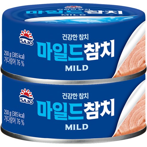 사조 마일드 참치, 250g, 2개