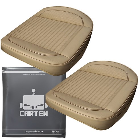 카템 감탄 차량용 방석 커버 CT212 앞좌석, 베이지, 2개