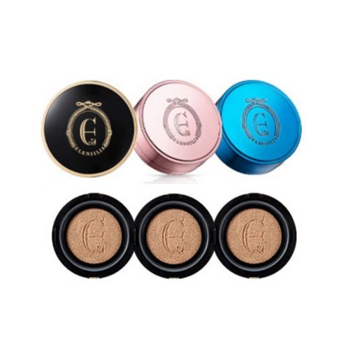엘렌실라 에스카르고 에센스 커버 쿠션 프리미엄 15g x 3p + 리필 15g x 3p, 라이트베이지, 1세트