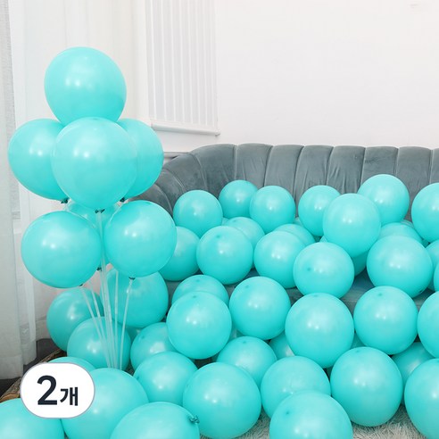 피앤비유니티 스탠다드 라운드 풍선 25cm 100p, 26 라임그린, 2개