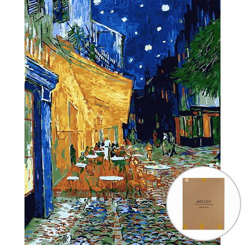 아트조이 DIY 명화그리기 세트 60 x 75 cm 세로형, 밤의 카페테라스