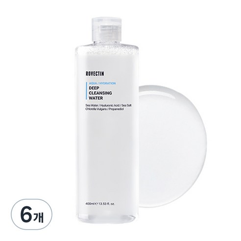 로벡틴 아쿠아 딥 클렌징워터, 400ml, 6개