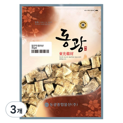 동광종합물산 각 갈근 중국산, 3kg, 3개