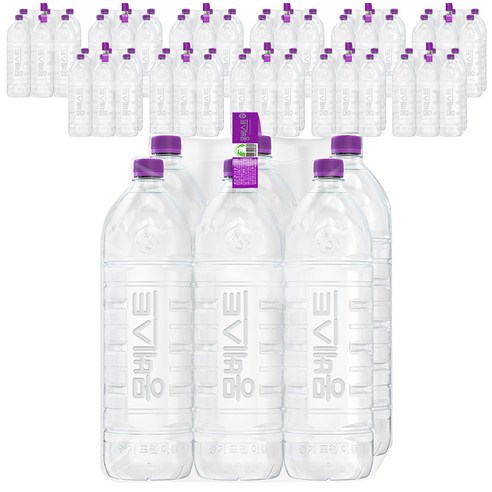 몽베스트 위드어스 무라벨 생수, 72개, 2L