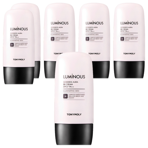 토니모리 루미너스 여신광채 비비크림 SPF37 PA++, 2호 차분한 베이지, 45g, 6개