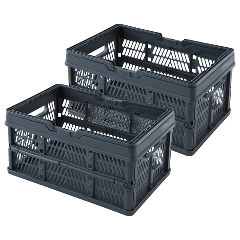 마켓비 KONTINO 폴딩바스켓, 원톤네이비, 18L, 2개