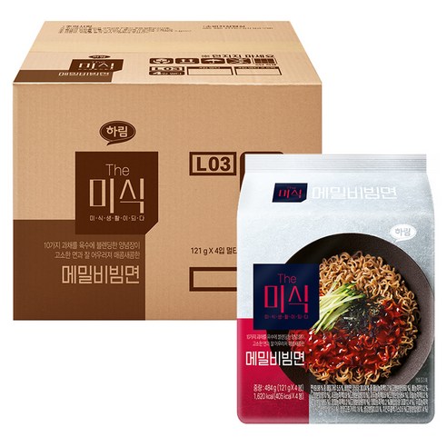더미식 메밀비빔면 121g, 32개