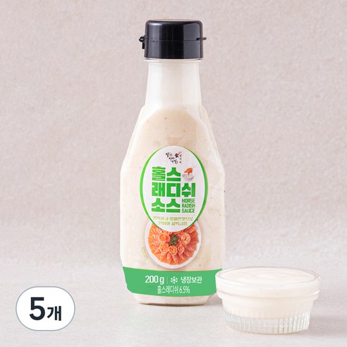 잘식비 홀스래디쉬 소스, 200g, 5개