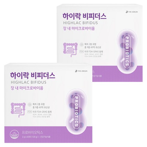 THEJOEUN 하이락 비피더스 유산균, 120g, 2개
